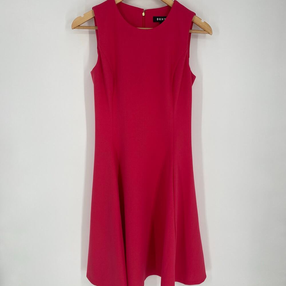 DKNY Dress Women's 2 Pink Cocktail Date Night Wedding Formal‎ Pockets